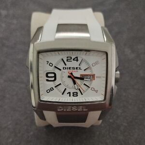 Diesel Silver and White Watch